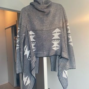 Grey knit cardigan